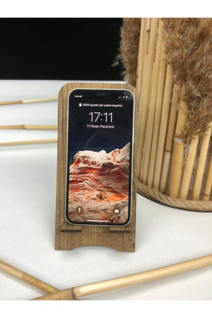 Ahşap Tekli Telefonluk
